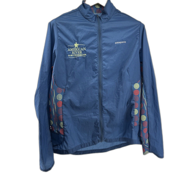 Patagonia Jackets & Blazers - Patagonia Women’s L W’s Nine Trails Jacket Lightweight Running Hiking 25025 Blue